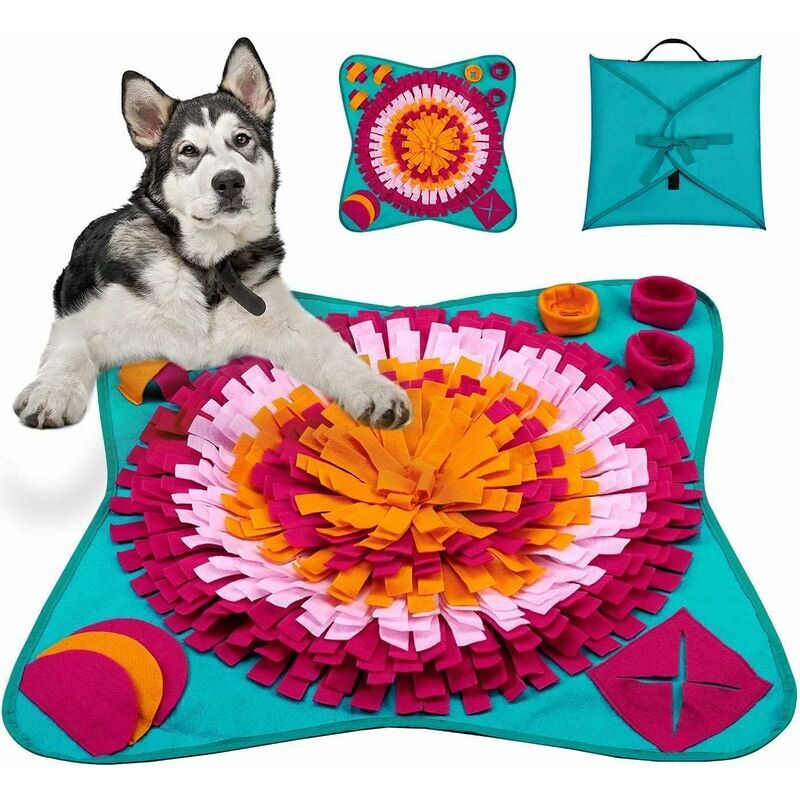 foto del prodotto fortuneville tappetino per annusare per cani, cuscino per bambini lavabile per animali domestici giocattolo puzzle per cuccioli di taglia grande e