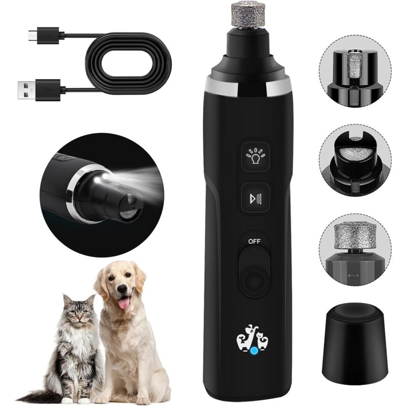 foto del prodotto fortuneville lima per unghie elettrica per cani, tagliaunghie elettrico per animali domestici, tagliaunghie elettrico professionale, 2 velocit ,