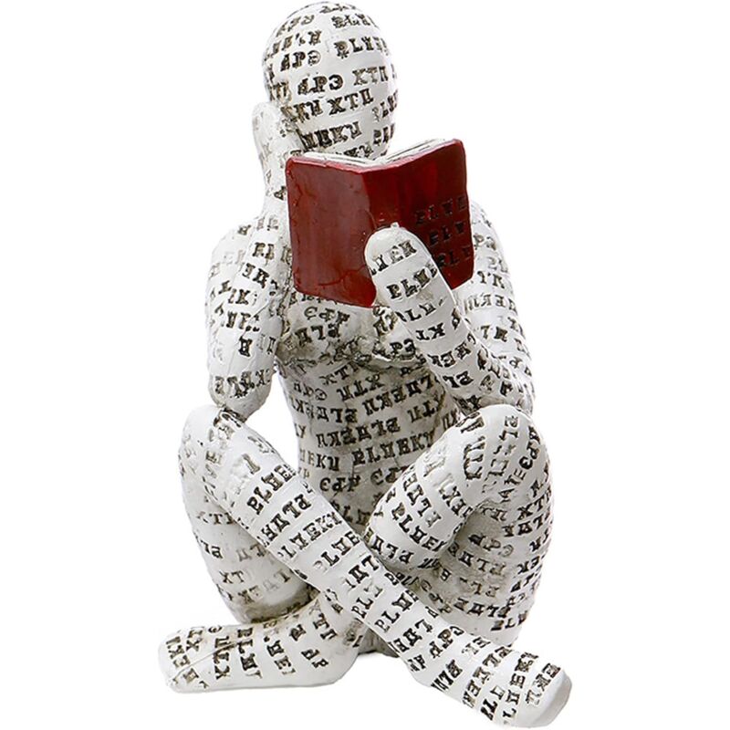 foto del prodotto decorazione per la casa pulp lettura donna statua statua del pensatore scultura estetica arredamento della stanza decorazione astratta moderna