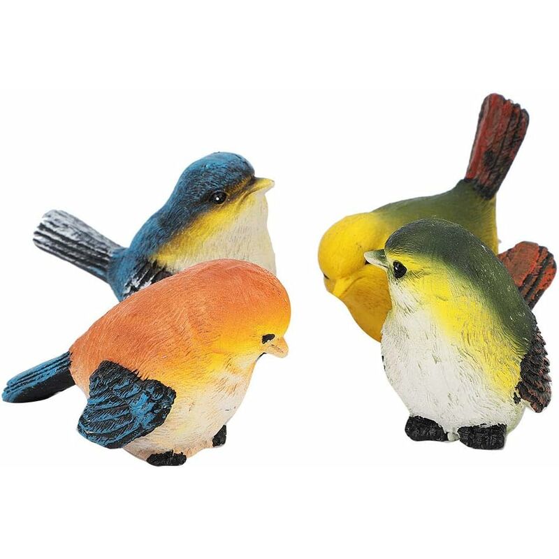 foto del prodotto fortuneville pezzi decorazioni per uccelli da giardino , resina uccelli animali figurine decorazione prato giardino ornamenti per cortile fornisce