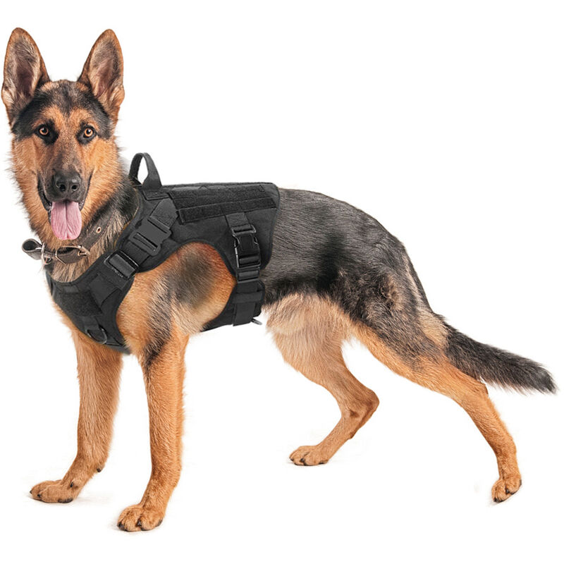 foto del prodotto fortuneville abbigliamento tattico da addestramento per cani petto posteriore gilet da addestramento per cani in nylon impermeabile gilet da