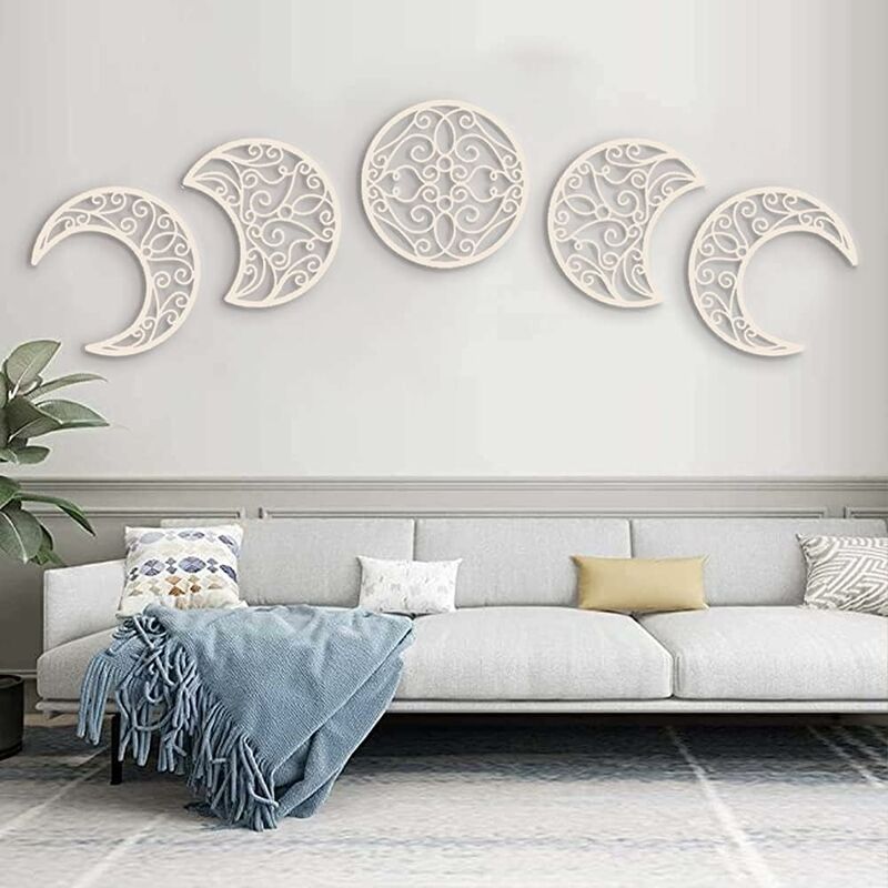 foto del prodotto fortuneville decorazione per camera da letto 5 pezzi, decorazione da parete per camera da letto, decorazione per camera da letto nord europa fase