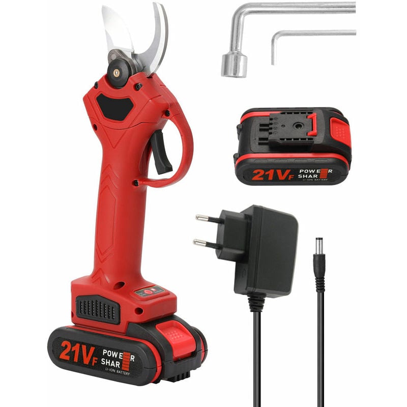 foto del prodotto fortuneville forbici elettriche per potatura forbici elettriche per potatura a batteria giardinaggio da giardino potatore per alberi da frutto
