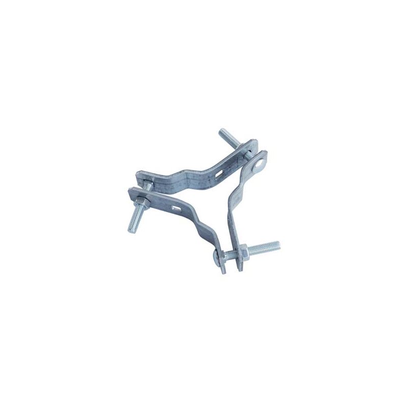foto del prodotto ralla tris controventatura antenna acciaio zincato palo mm 25 50 cm 8,5x8,5