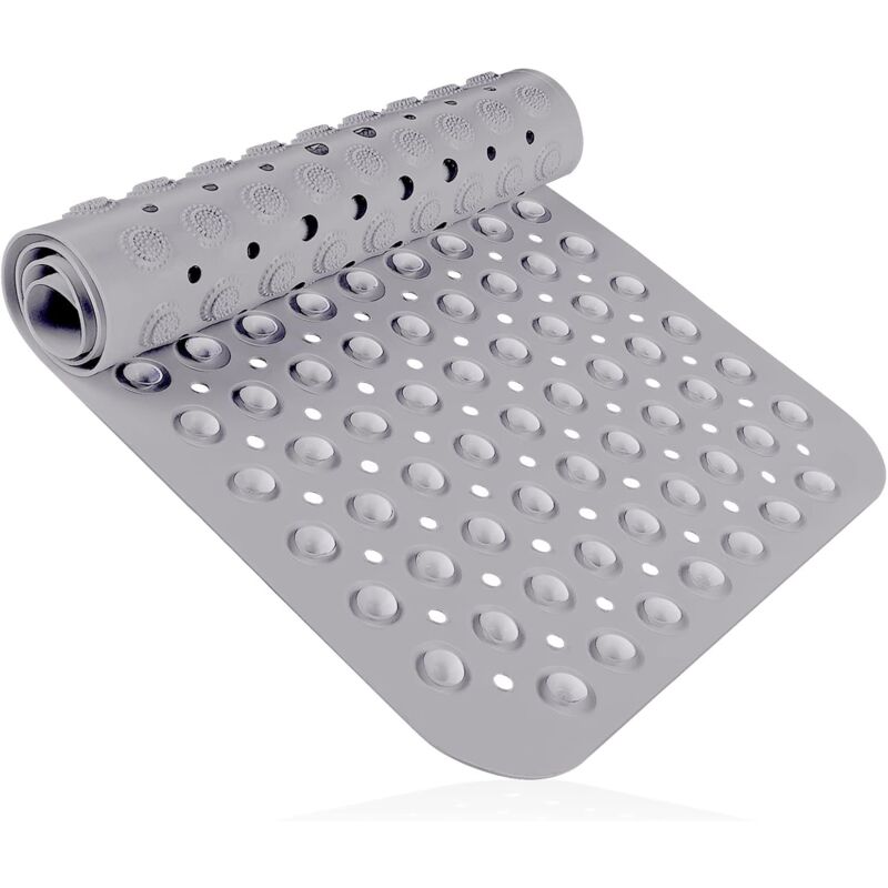 foto del prodotto fortuneville tappetino da bagno, tappetino da bagno antiscivolo 40 100 cm senza bpa, tappetino da bagno antiscivolo in pvc con ventosa, lavabile