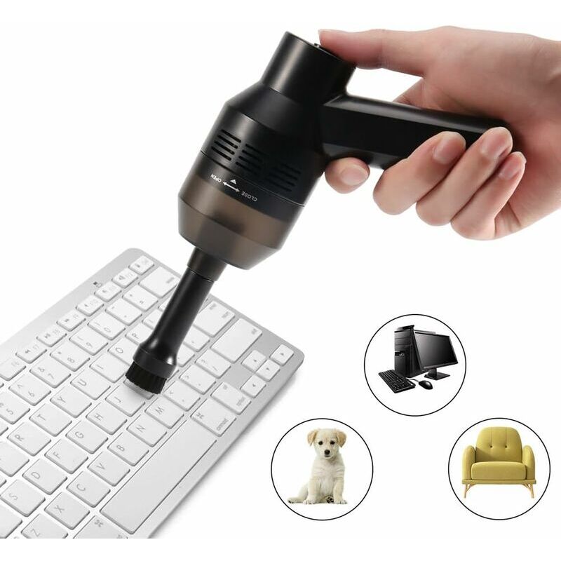 foto del prodotto fortuneville gp aspirapolvere senza fili per tastiera, pulisci tastiera usb, mini aspirapolvere per tastiera auto 1000pa, kit pulizia polvere,