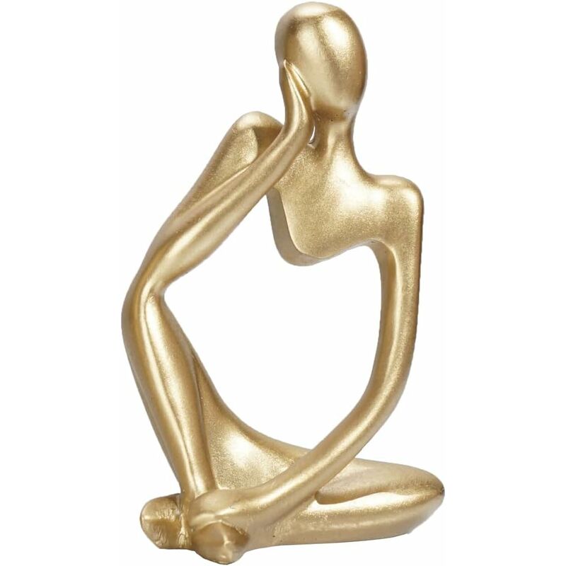 foto del prodotto fortuneville come decorazione domestica, resina astratta pensatore scultura statua mensola decorazione soggiorno, studio, libreria, ufficio 1pc