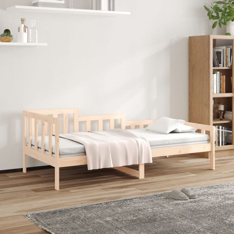 foto del prodotto vidaxl dormeuse senza materasso 90x200 cm in legno massello di pino