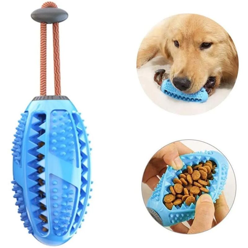 foto del prodotto fortuneville bastoncino per spazzolino da denti, spazzolino da denti per cani, giocattolo per cani, giocattolo da masticare, dispenser di palline