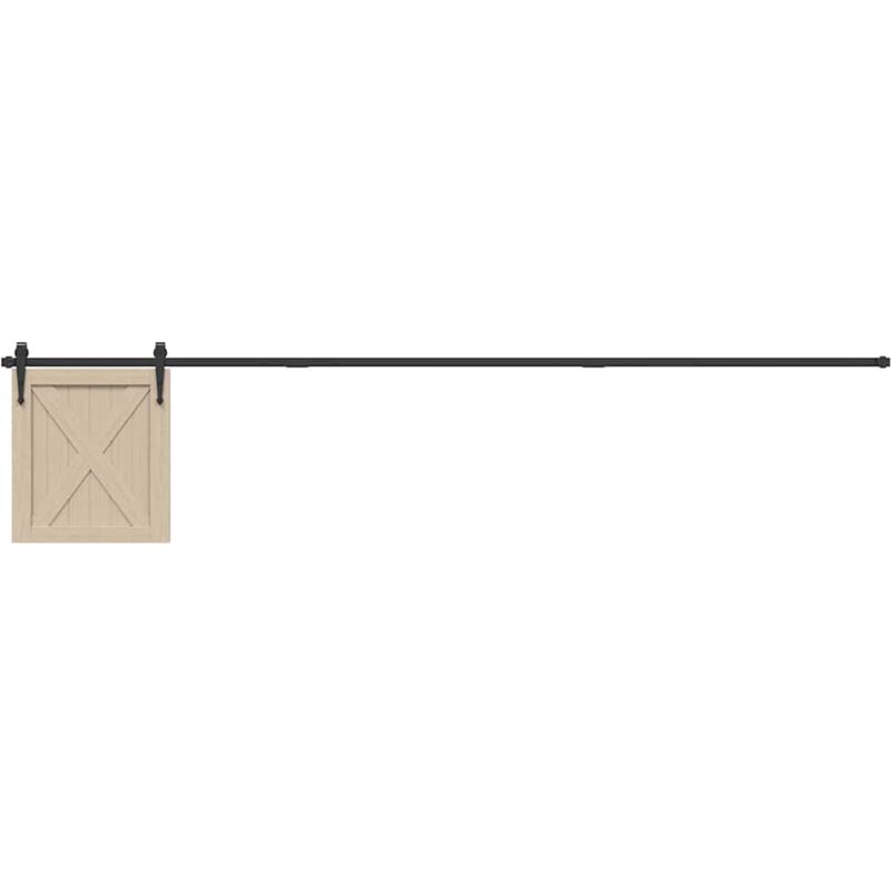 foto del prodotto kit anta scorrevole armadio in acciaio al carbonio 244 cm vidaxl