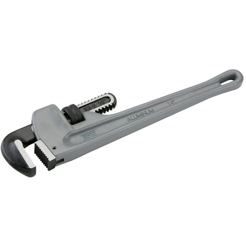 foto del prodotto alyco 111414 llave stillson de aluminio 14 para tubos de 2 350 mm