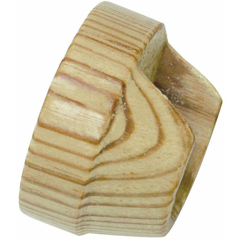 foto del prodotto gardinia supporto da parete per tende da 28 mm, in legno di pino, wood