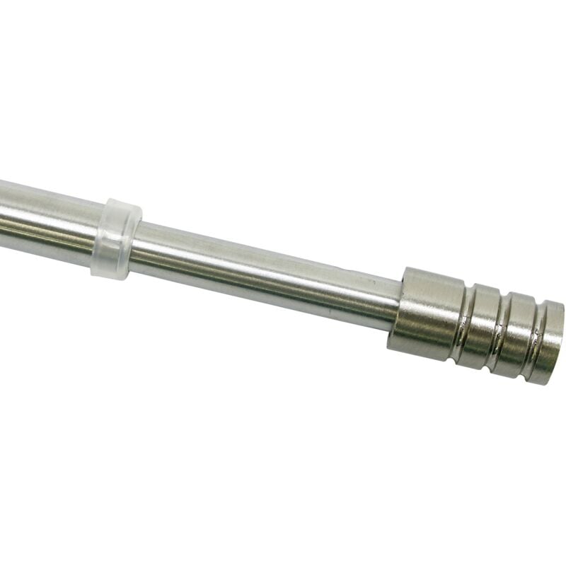 foto del prodotto gardinia asta cilindrica per tende, metallo, effetto acciaio inox, 80 110 cm