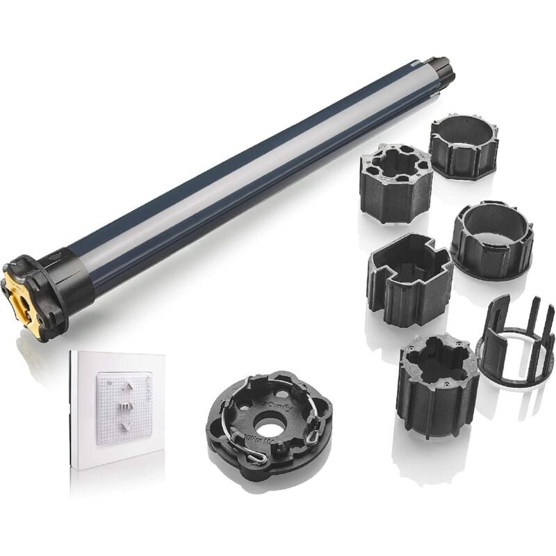 foto del prodotto 1240388 kit di sostituzione motore per tapparelle tradizionali rts radio 10 nm per finestre somfy