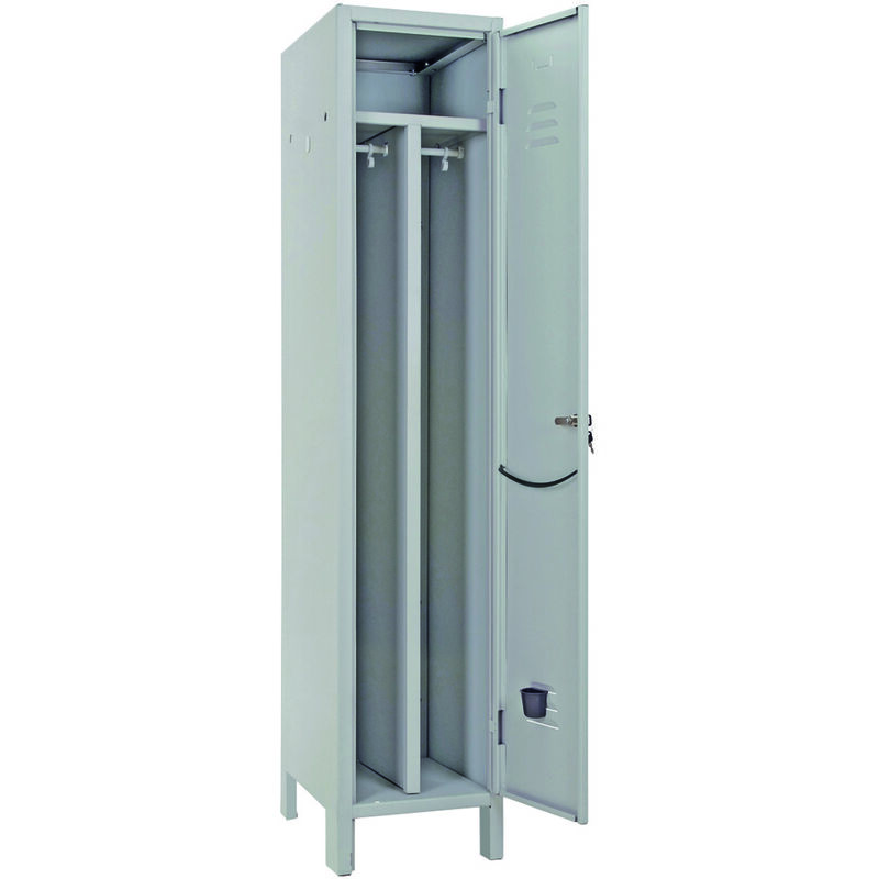 foto del prodotto armadio spogliatoio sporco pulito slim ad una anta montato cm.36x50x180h