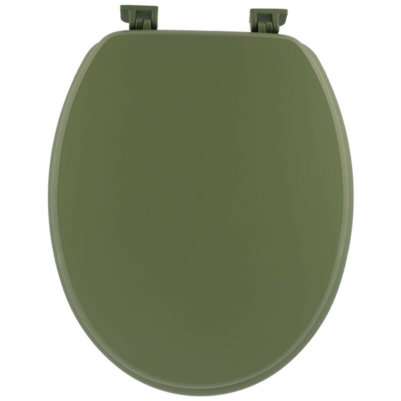 immagine 0 del prodotto tendance sedile per wc in mdf da 18 pollici con chiusure in plastica kaki opaco