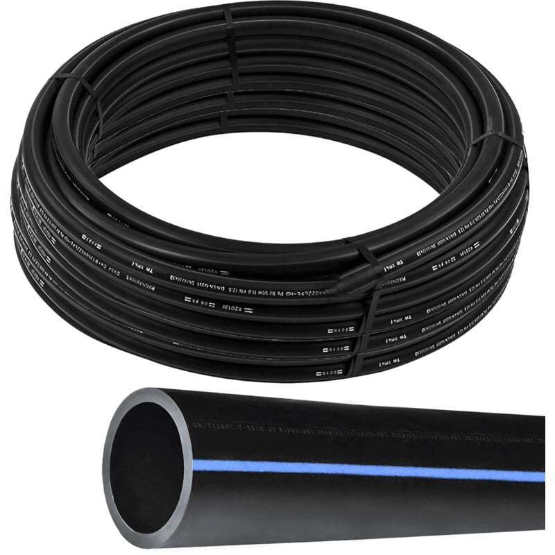 foto del prodotto esto tubo irrigazione 25 pn 50 o 100 metri 20 25 32, tubo acqua giardino, tubo in polietilene alta densit , irrigazione alta pressione, orto, tubo
