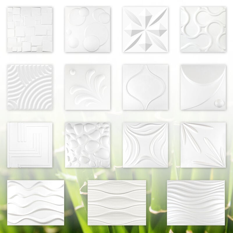foto del prodotto pannelli 3d, prodotto naturale al 100 stabile e isolante tutti i modelli confezioni economiche 1 pannello campione, jenny 50x50cm