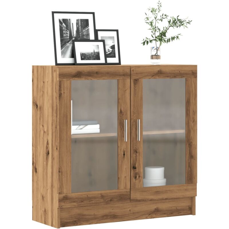 foto del prodotto libreria rovere artigianale 82,5x30,5x80 cm legno multistrato vidaxl