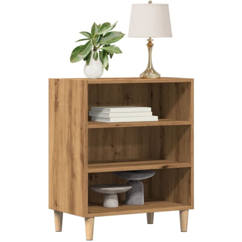 foto del prodotto vidaxl credenza rovere artigianale 57x35x75 cm in truciolato