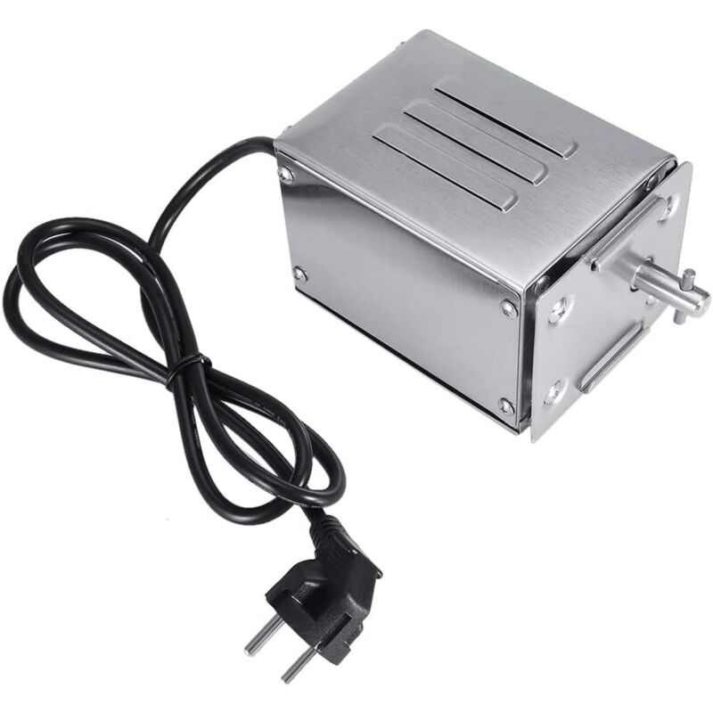 foto del prodotto moteur tourne broche de barbecue moteur el ctrique en acier inoxydable kit r tissoire barbecue charge nominale 50 70kgfeu plug 220v kzq