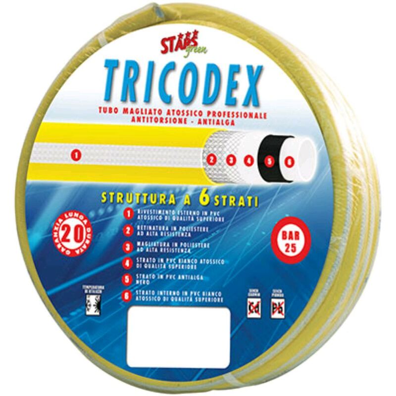 foto del prodotto stars tubo irrigazione magliato antitorsione tricodex mm 12 1 2 mt 25 6 strati