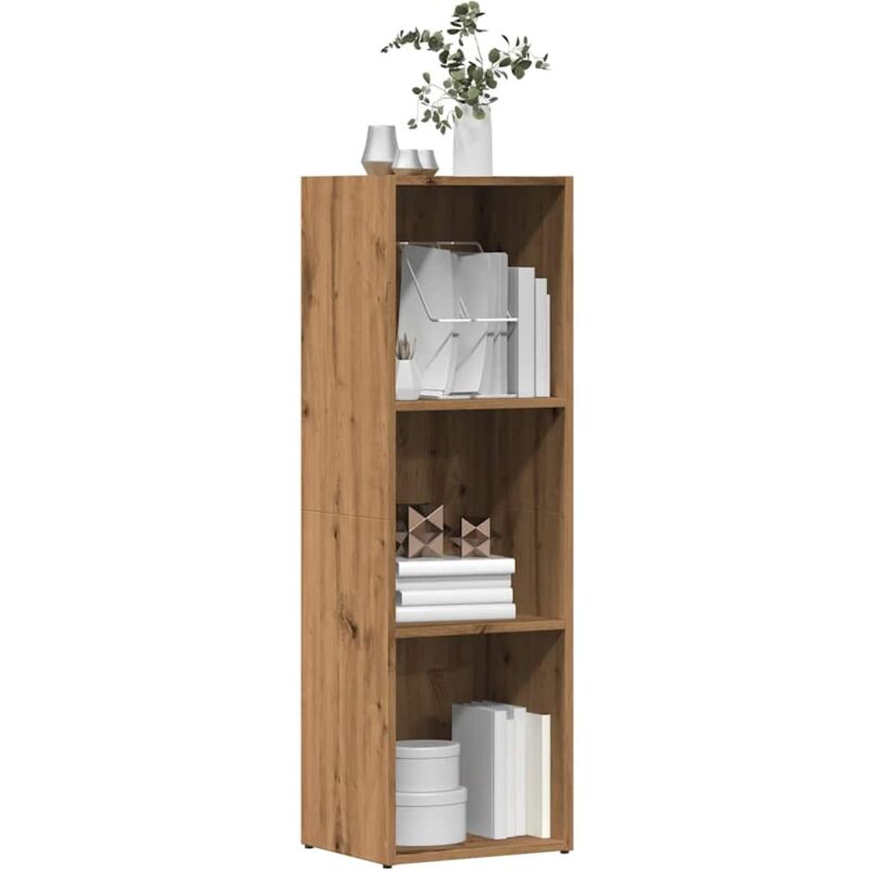 foto del prodotto libreria rovere artigianale 36x30x114 cm in legno multistrato vidaxl