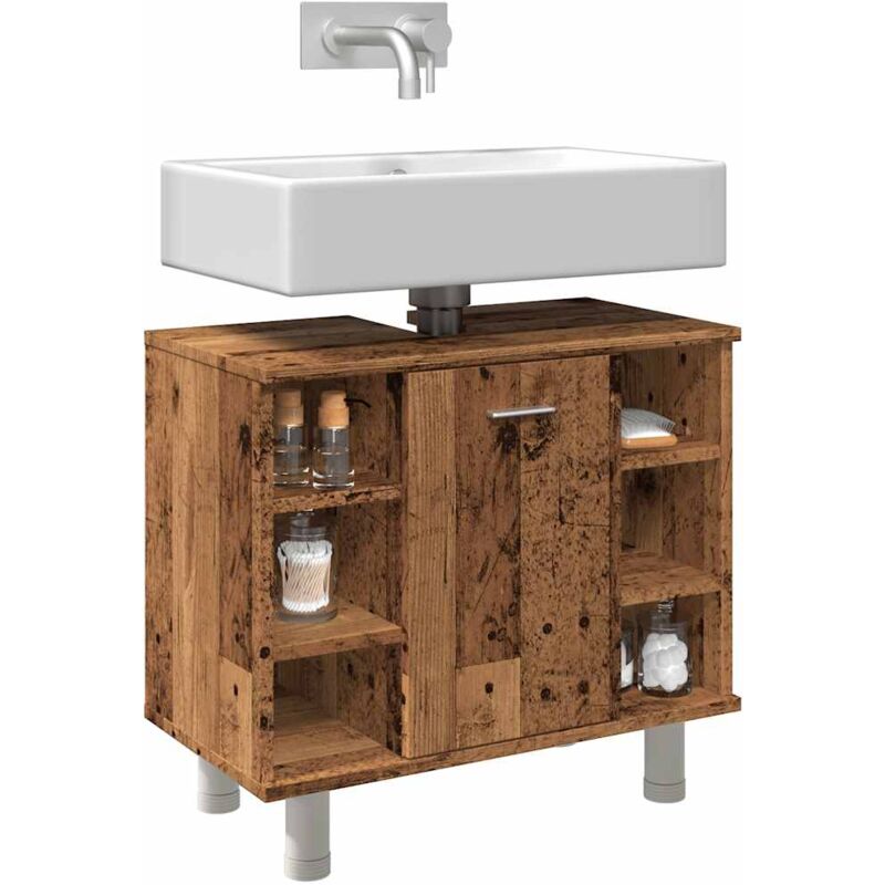 foto del prodotto vidaxl mobile da bagno legno antico 60x32x53,5 cm in legno multistrato