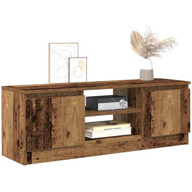 foto del prodotto vidaxl mobile porta tv legno antico 102x30x36 cm legno multistrato