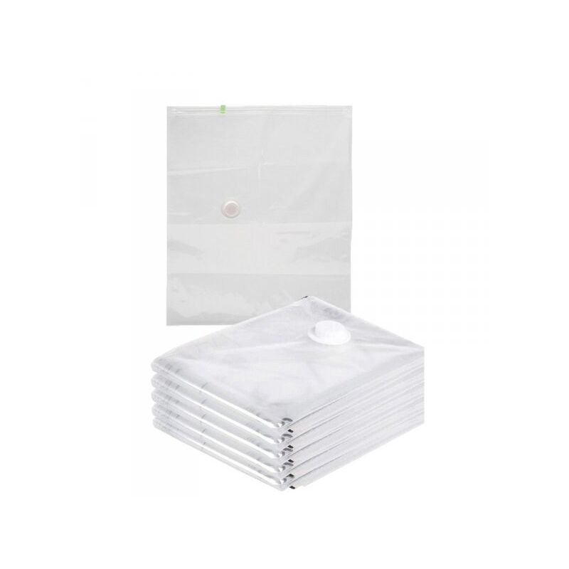 foto del prodotto 6 pezzi sacchetti buste sottovuoto vestiti trasparente 50x60cm