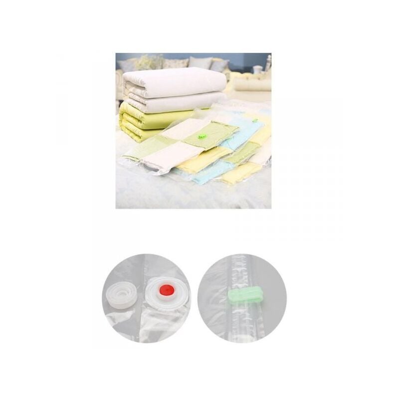 foto del prodotto a2zworld 6 pezzi sacchetti buste sottovuoto vestiti trasparente 70x100cm
