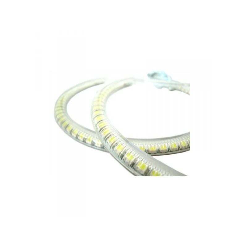 foto del prodotto carall coppia angel eyes anello led semicircolare diametro 127mm