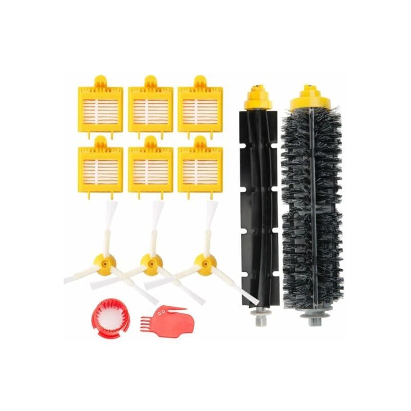 foto del prodotto accessori kit di ricambio per irobot roomba serie 700 700, 760, 770, 780 790 , spazzole laterali, filtri, spazzola okwish cerda