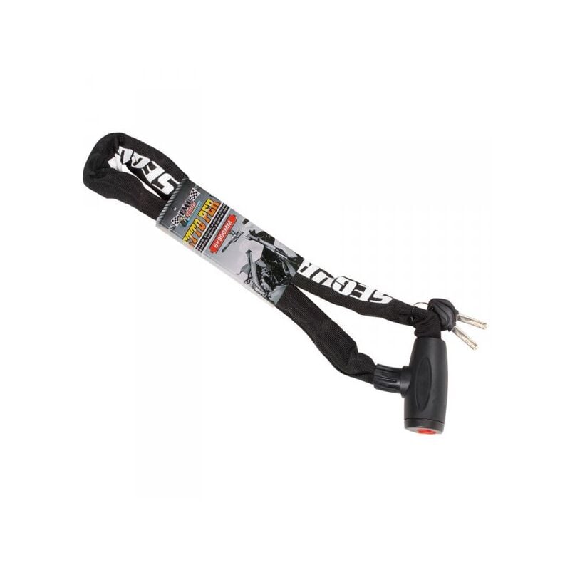 foto del prodotto a2zworld catena antifurto moto con 2 chiavi 6x900mm lucchetto per bicicletta cancello