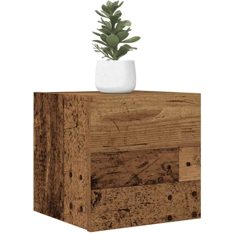 foto del prodotto vidaxl mobili porta tv a parete 2pz legno antico 30,5x30x30 cm