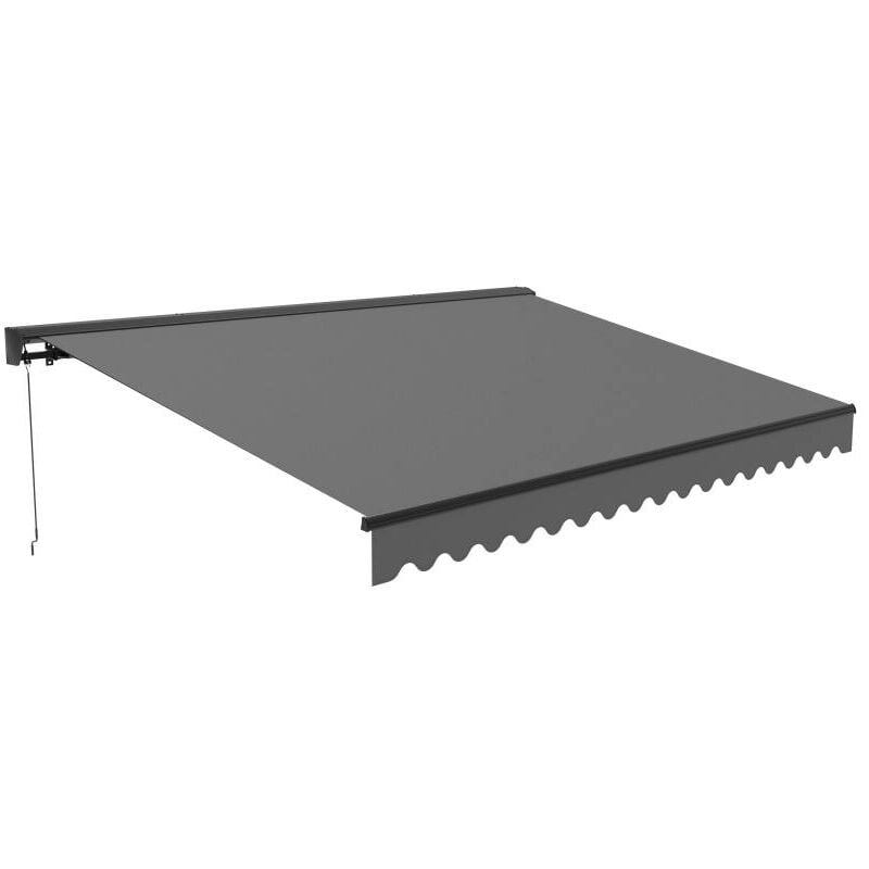 foto del prodotto tenda da sole a barra quadra 300x200 cm avvolgibile antracite