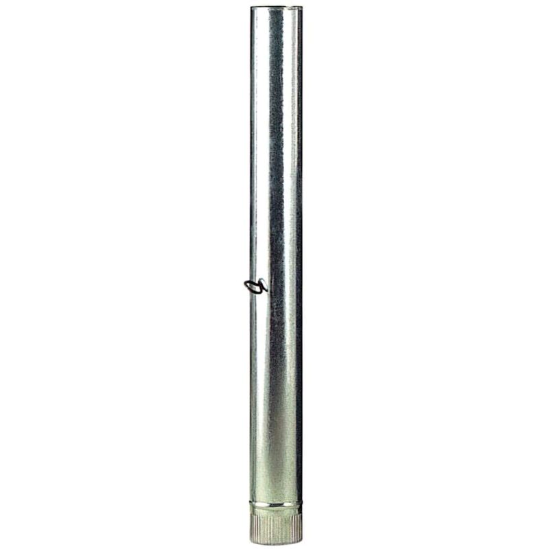 foto del prodotto tubo estufa acero galvanizado 120 mm, ideal estufas de le a, chimenea, alta resistencia, conducto humos. con llave wolfpack
