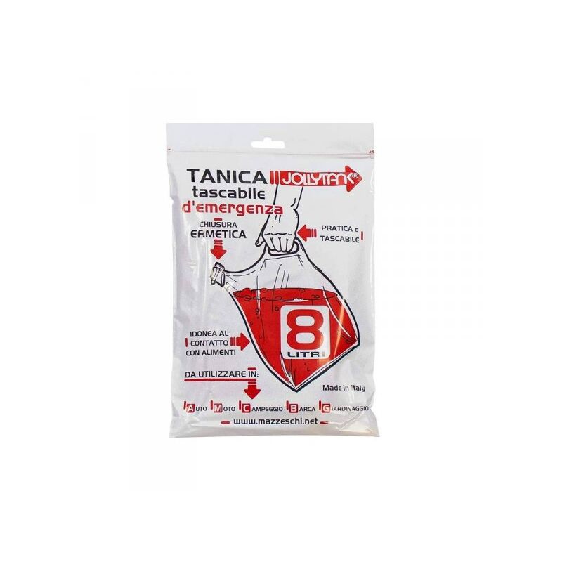 foto del prodotto tanica emergenza 8l tanica tascabile con chiusura ermetica per auto moto campeggio barca giardinaggio made in italy