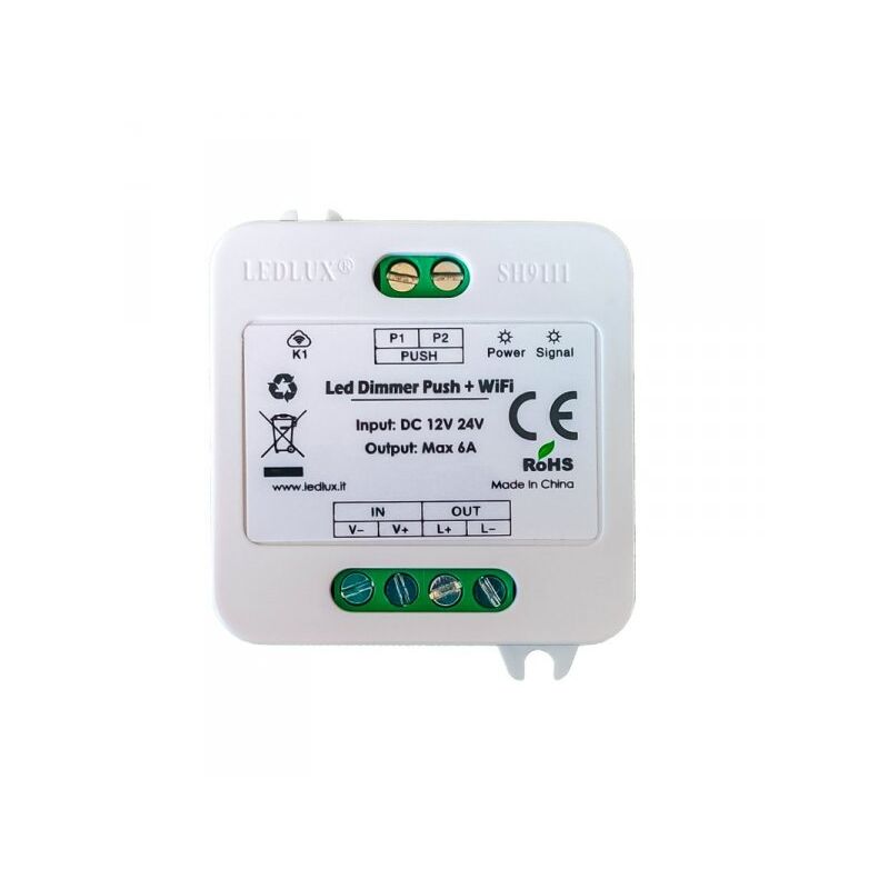 immagine 0 del prodotto ledlux led dimmer con pulsante memoria 12v 24v 6a wifi smart per striscia led compatibile con alexa google home