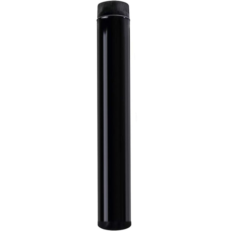 foto del prodotto wolfpack tubo de estufa acero vitrificado negro 120 mm. ideal estufas de le a, chimenea, alta resistencia, color negro