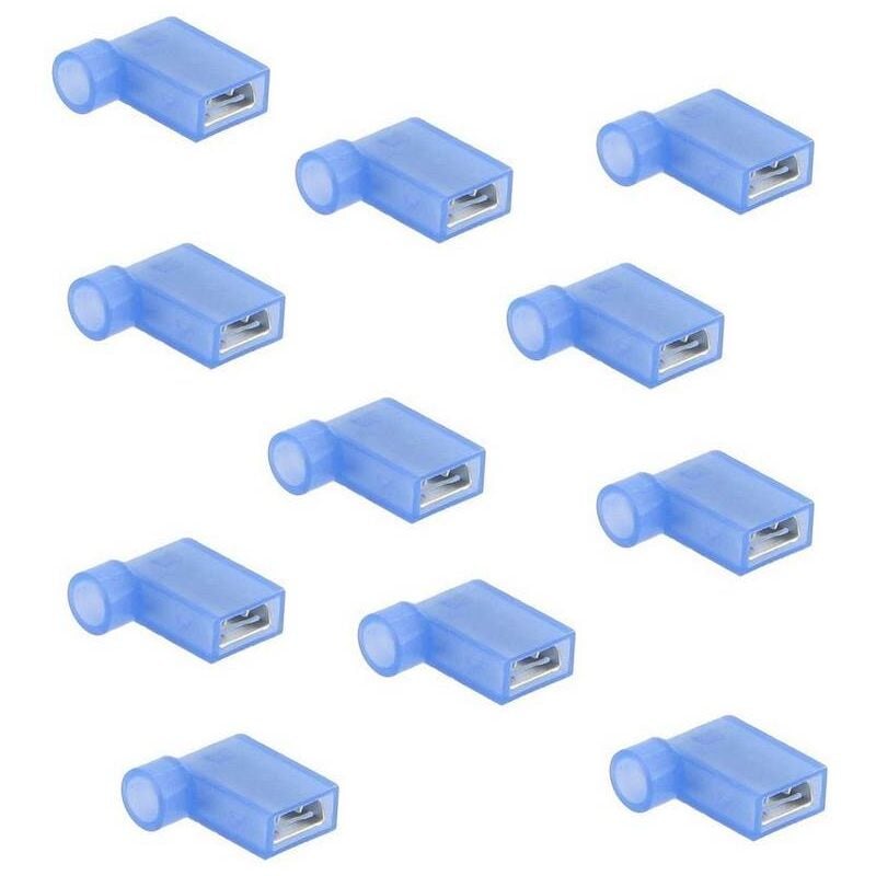 foto del prodotto connettori elettrici a bandiera blu sacchetto da 25 connettori