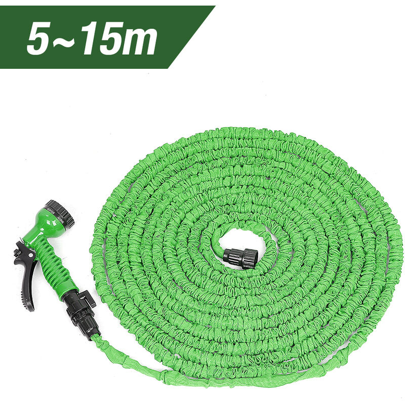 foto del prodotto haloyo tubo da giardino espandibile , tubo da giardino flessibile da 50 piedi, verde