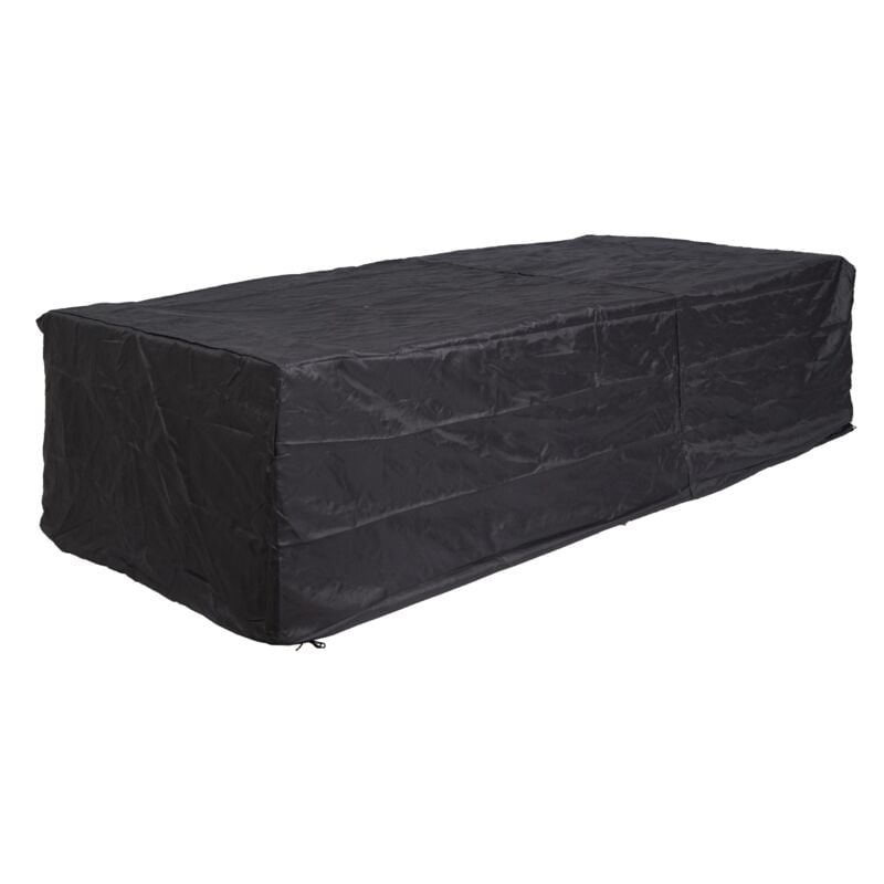 foto del prodotto hhg copertura telo per mobili da giardino 647 tela cerata poliestere poliuretano antracite per tavoli 255x120x75cm