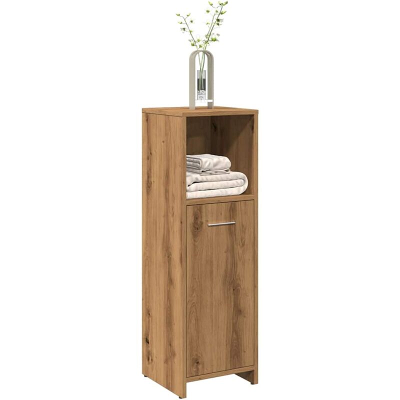 foto del prodotto armadietto bagno artigianale 30x30x95 cm in legno multistrato vidaxl