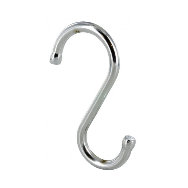foto del prodotto gancio per credenza, h.70mm, l.4mm, acciaio cromato, 3 pezzi.