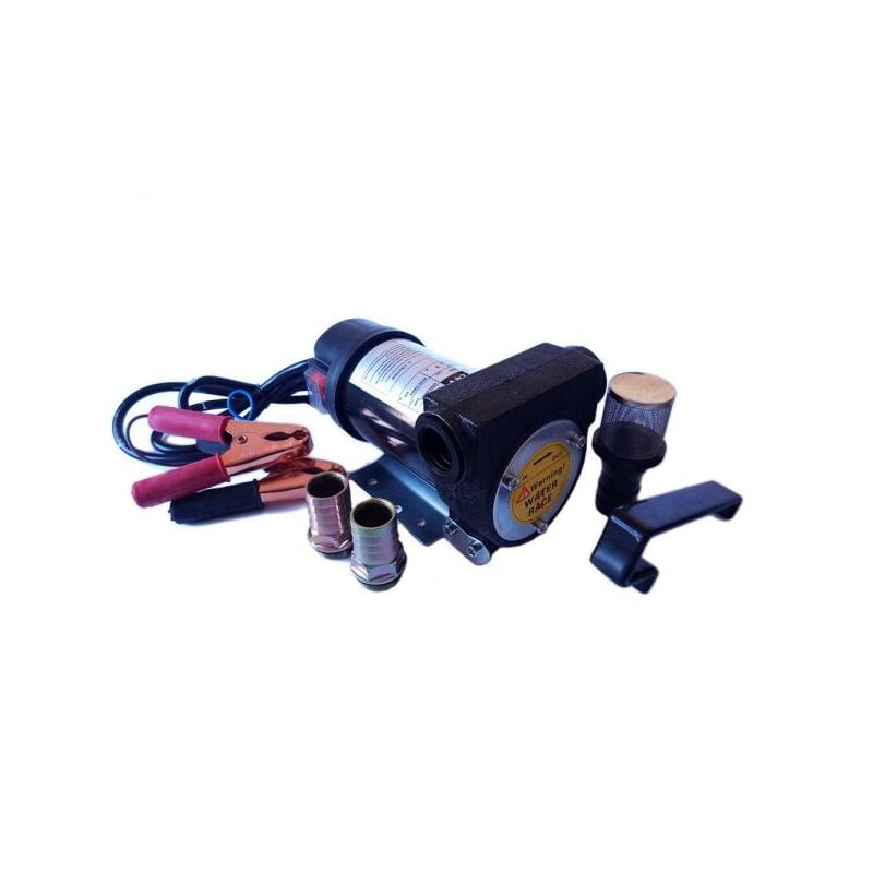 foto del prodotto pompa travaso elettrica carburante acqua olio diesel 12v 24v 200 watt auto barca 24volt 8a 200watt
