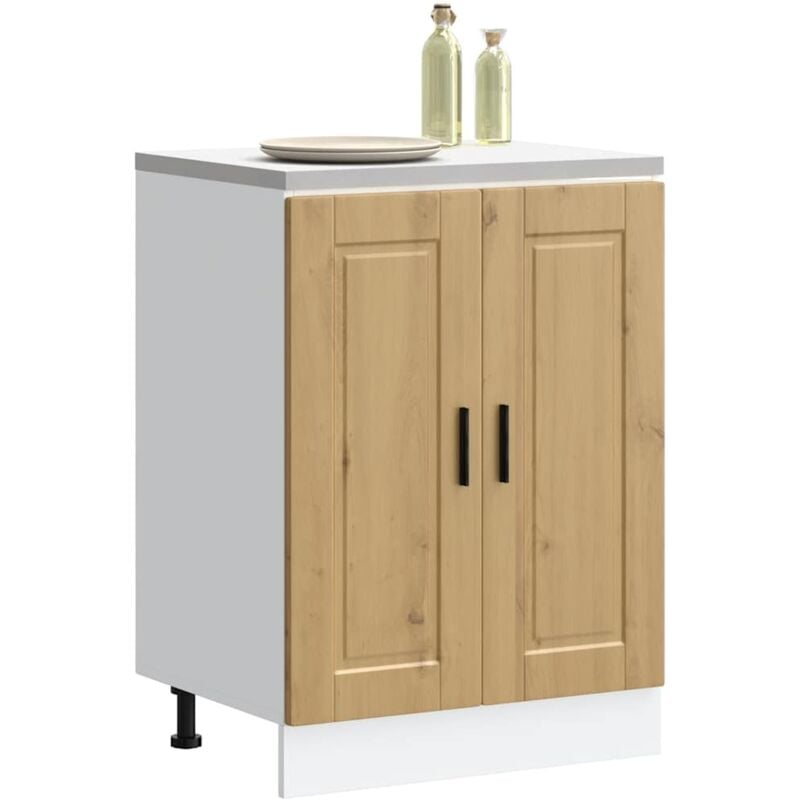foto del prodotto vidaxl base da cucina porto rovere artigianale legno multistrato