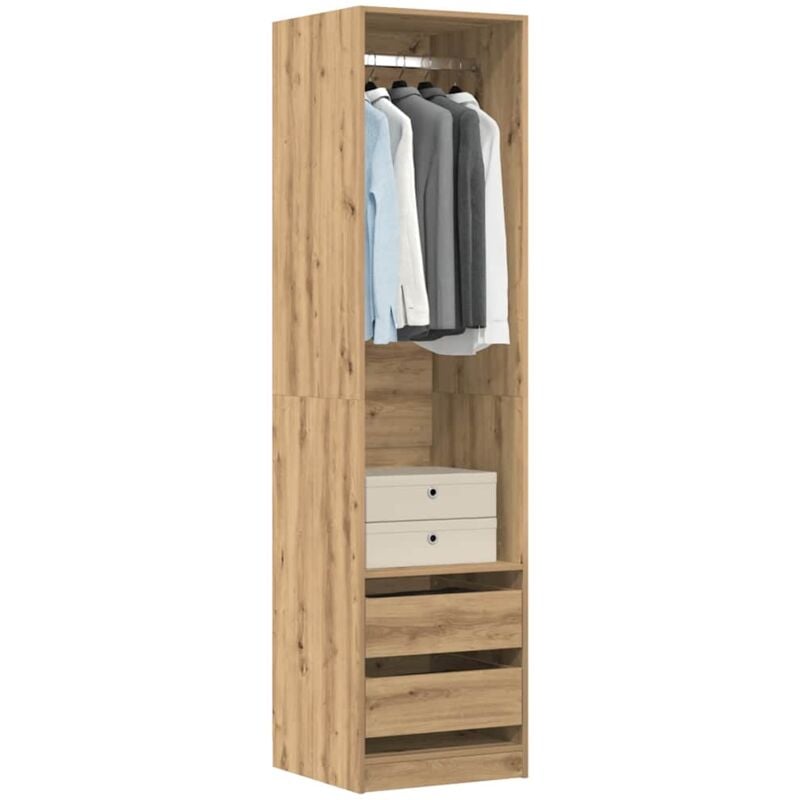 foto del prodotto armadio rovere artigianale 50x50x200 cm in legno multistrato vidaxl