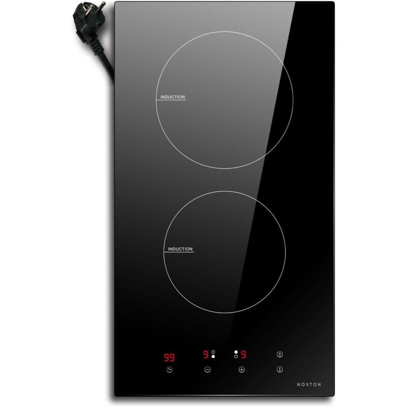 foto del prodotto noxton piano cottura induzione 2 fuochi, piani cottura 3000w cucina, fornello a induzione elettrico, piastra induzione elettrica con toccare