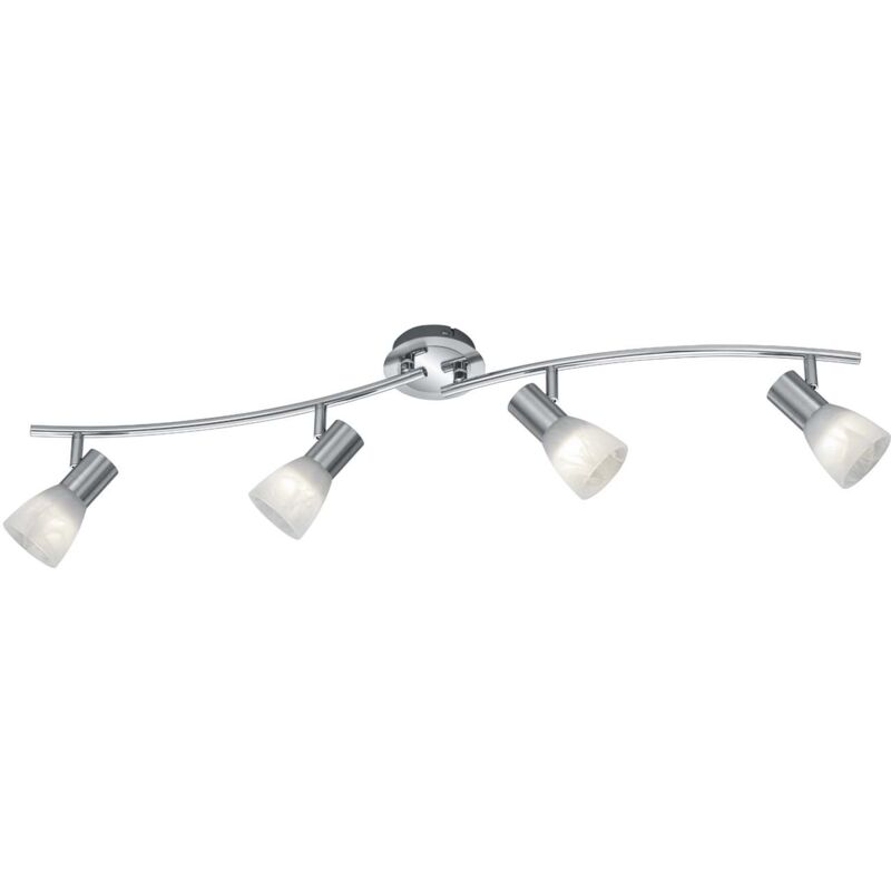 foto del prodotto frankystar levisto barra led 4 spots orient. acciaio vt.alab. l.88